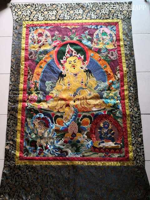 古玩雜項刺繡唐卡真品鑒賞圖