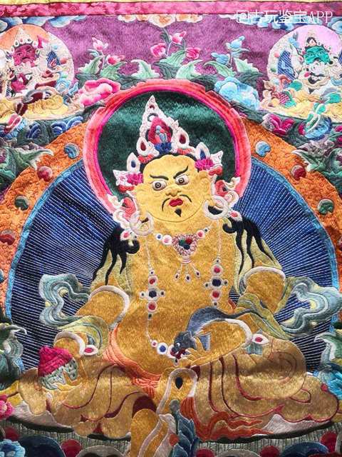 古玩雜項刺繡唐卡真品鑒賞圖