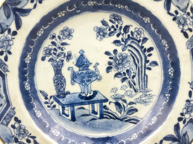 古玩陶瓷清早期·青花博古清貢盤拍賣,當前價格0元