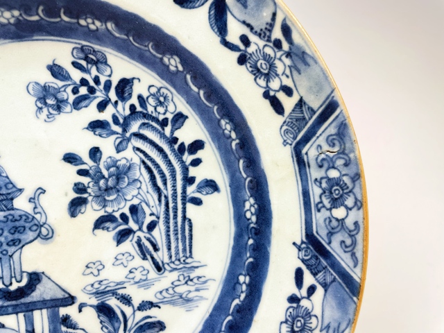 古玩陶瓷清早期·青花博古清貢盤拍賣,當前價格0元