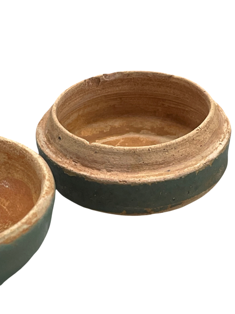 古玩陶瓷綠釉蓋盒真品鑒賞圖