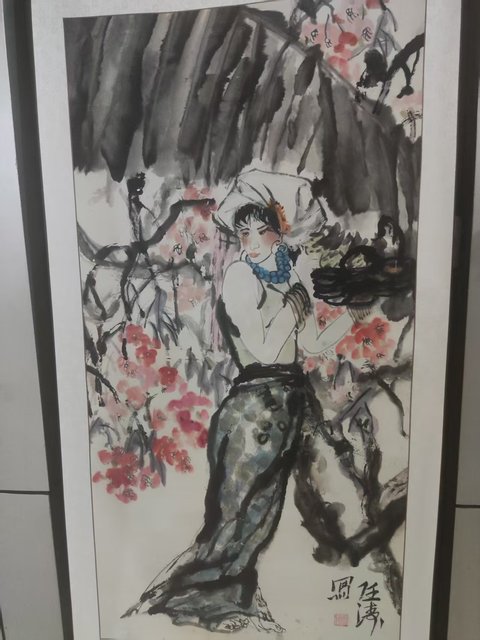 古玩字畫原裝原裱甘肅名家任濤  人物拍賣，當前價格10元