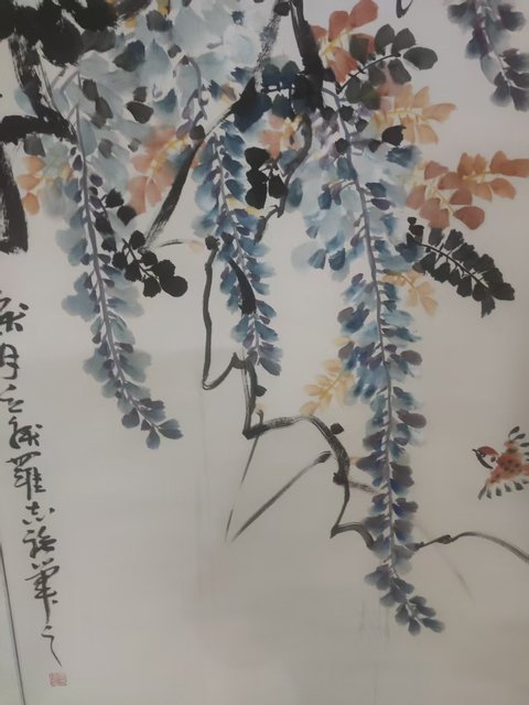 古玩字畫手工精裱河南名家羅志強 紫氣東來拍賣,當前價格1288元