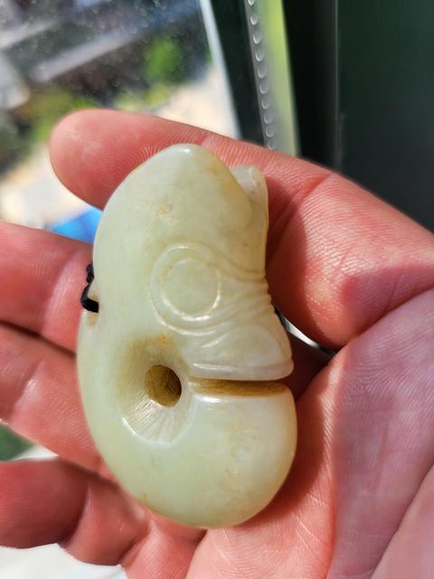古玩玉器玉龍型件真品鑒賞圖