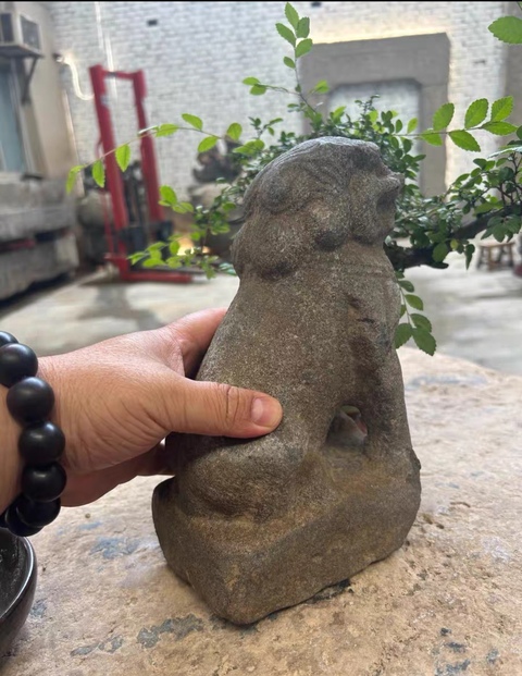 古玩雜項石獅真品鑒賞圖