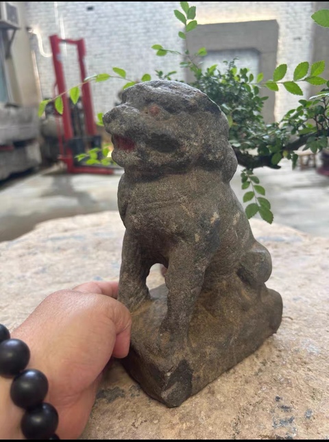 古玩雜項石獅真品鑒賞圖
