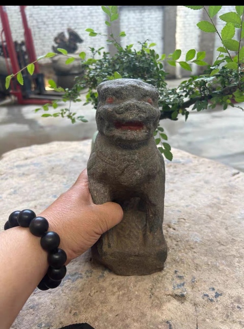 古玩雜項石獅真品鑒賞圖
