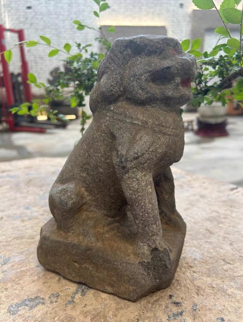 古玩雜項石獅真品鑒賞圖