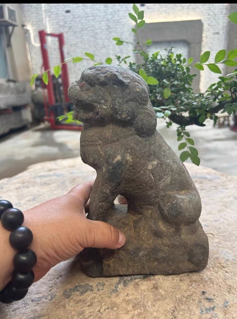 古玩雜項石獅真品鑒賞圖