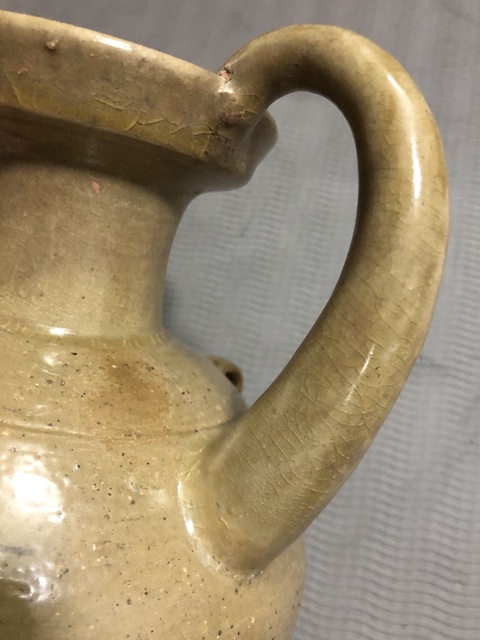 古玩陶瓷兩晉越窯雞首壺真品鑒賞圖