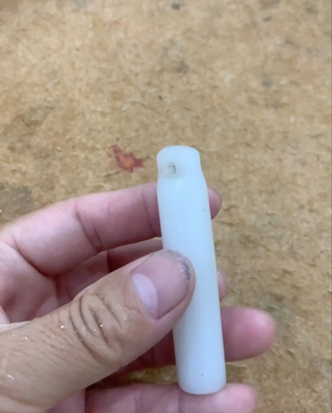 古玩玉器琉璃翎管真品鑒賞圖