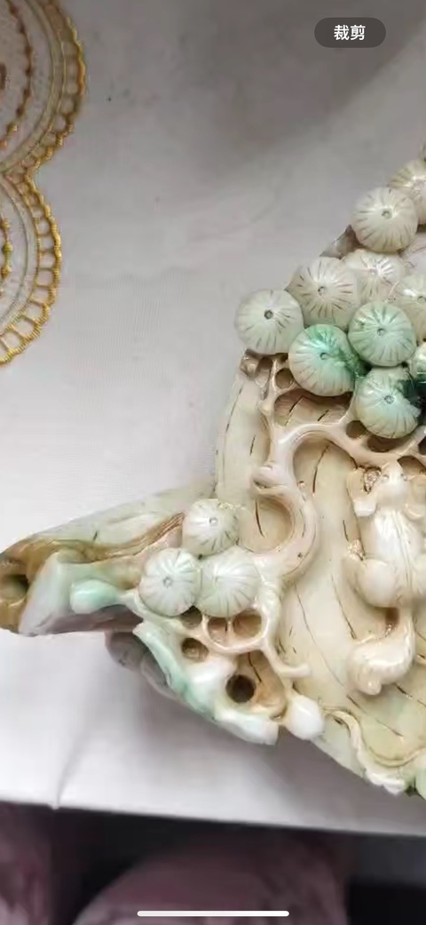 古玩玉器翡翠壺真品鑒賞圖