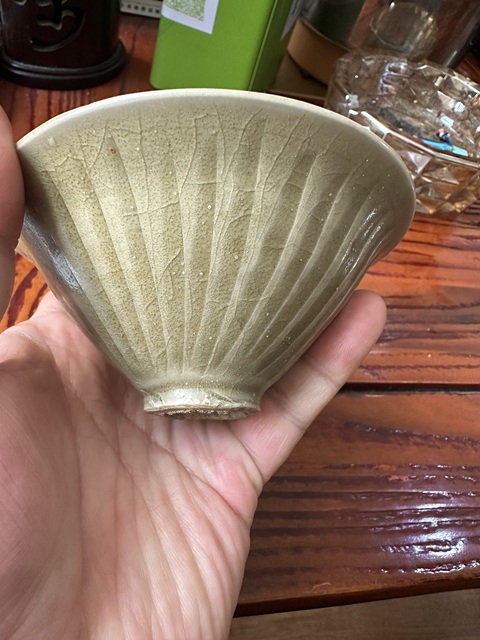 古玩陶瓷耀州窯印花碗真品鑒賞圖