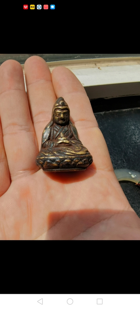 古玩銅器銅寸佛真品鑒賞圖
