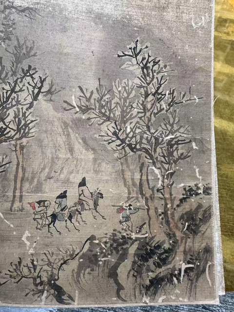 古玩字畫蘇六朋山水人物真品鑒賞圖