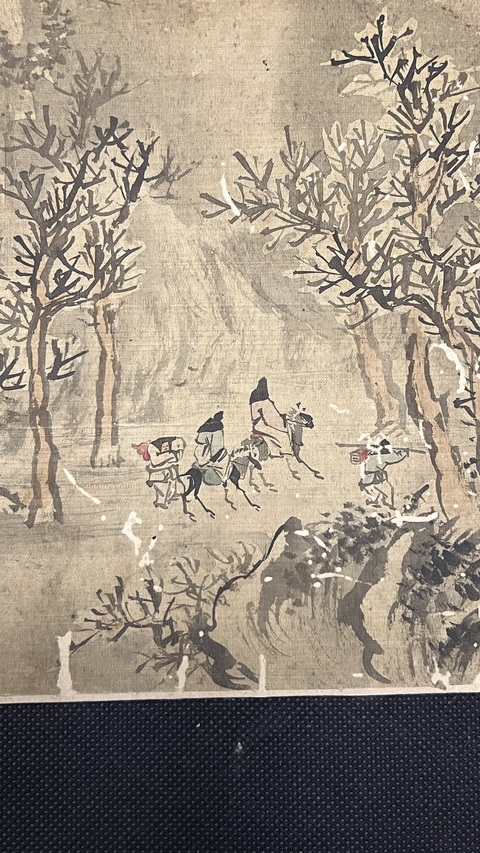 古玩字畫蘇六朋山水人物真品鑒賞圖