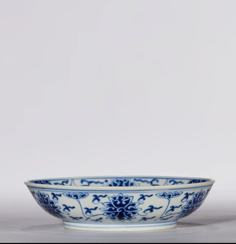 古玩陶瓷青花盤真品鑒賞圖