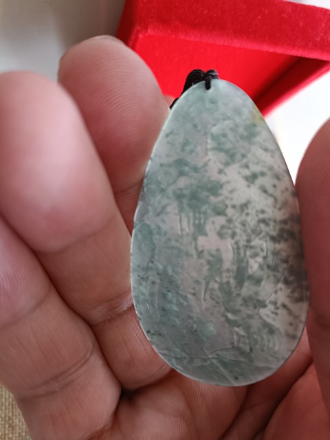 古玩玉器精品雪花棉天然翡翠雕刻松鶴延年紋飾掛件（正冰種）拍賣，當前價格1980元