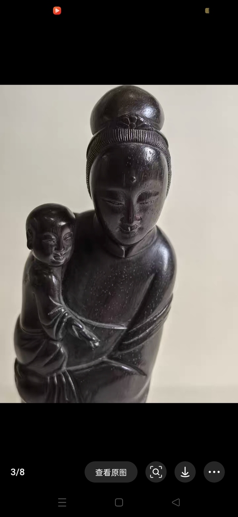古玩雜項木雕造像真品鑒賞圖