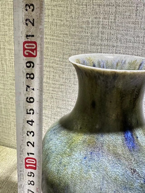 古玩陶瓷清中·窯變賞瓶拍賣，當前價格12000元