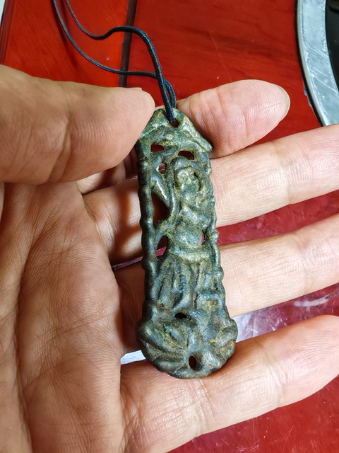 古玩銅器人物銅牌-創匯期拍賣，當前價格880元