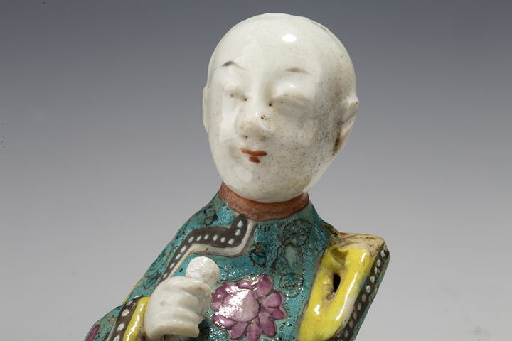 古玩陶瓷清中·粉彩人物型壁瓶一對拍賣,當(dāng)前價格512元