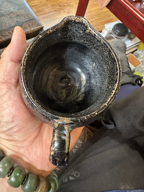 古玩陶瓷黑釉澆壺真品鑒賞圖