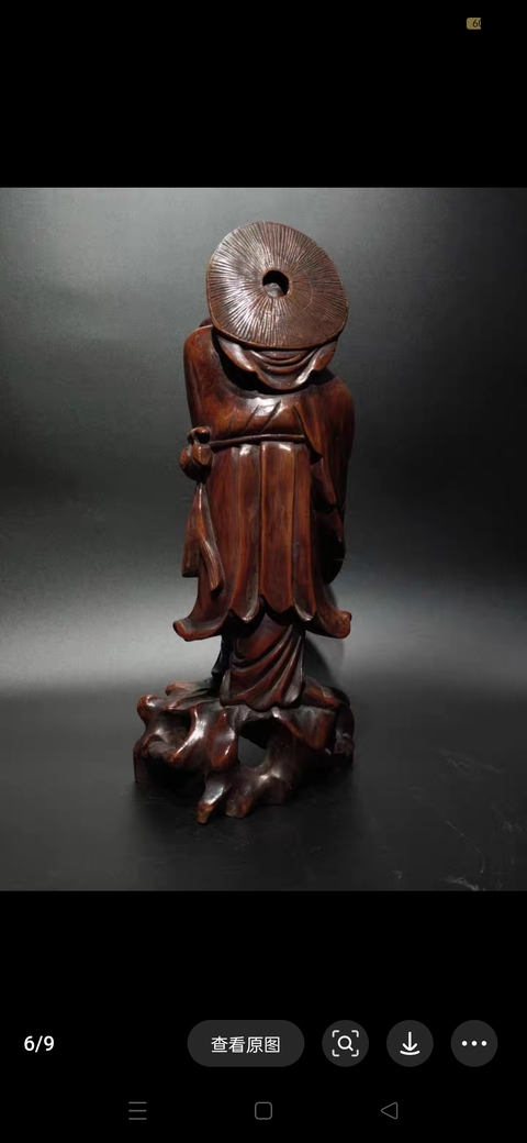 古玩雜項木雕人物造像真品鑒賞圖