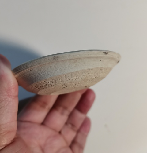 古玩陶瓷磁州窯白釉筆舔真品鑒賞圖