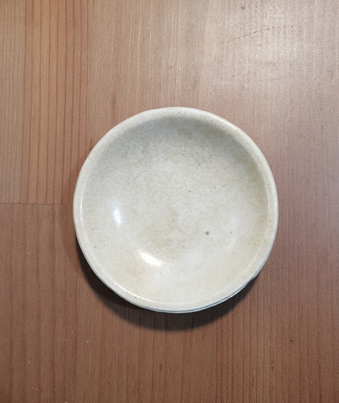 古玩陶瓷磁州窯白釉筆舔真品鑒賞圖