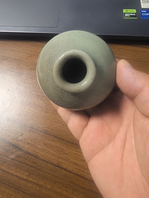 古玩陶瓷龍泉青瓷水盂真品鑒賞圖