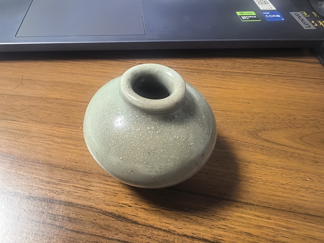 古玩陶瓷龍泉青瓷水盂真品鑒賞圖