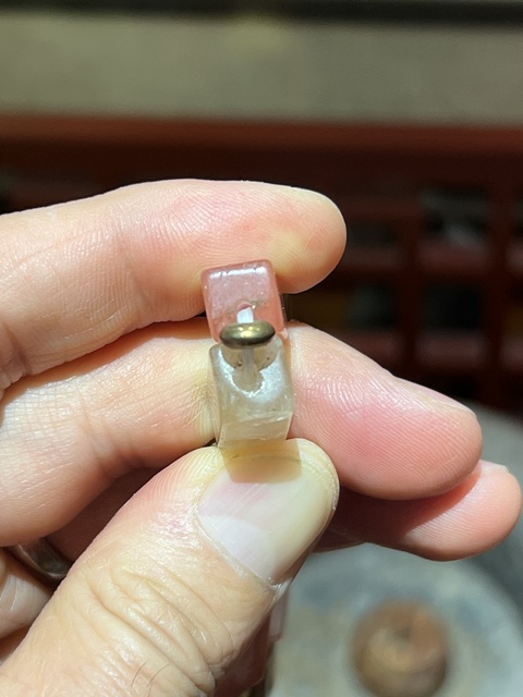 古玩玉器老琉璃珠串拍賣(mài)，當(dāng)前價(jià)格1500元