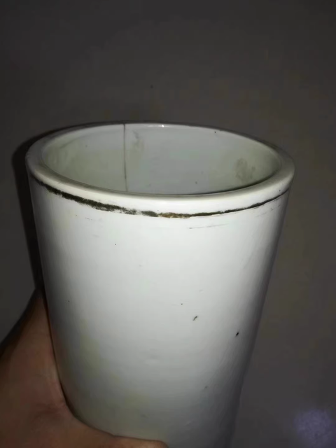 古玩陶瓷仕女紋新粉彩帽筒真品鑒賞圖