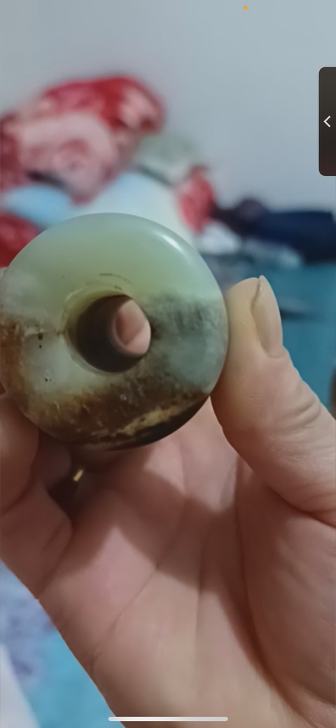 古玩玉器岫巖玉大勒子真品鑒賞圖