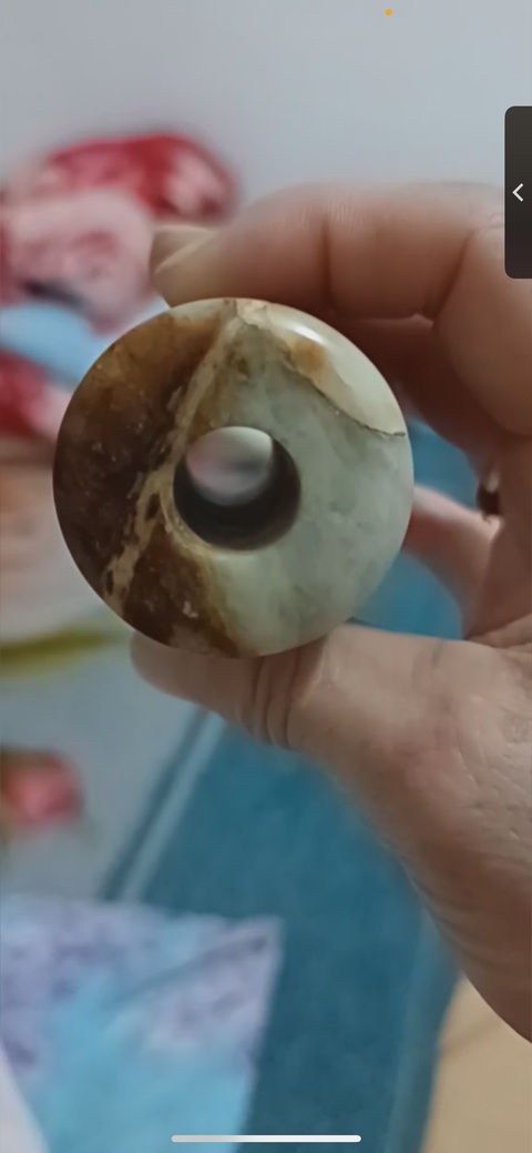 古玩玉器岫巖玉大勒子真品鑒賞圖