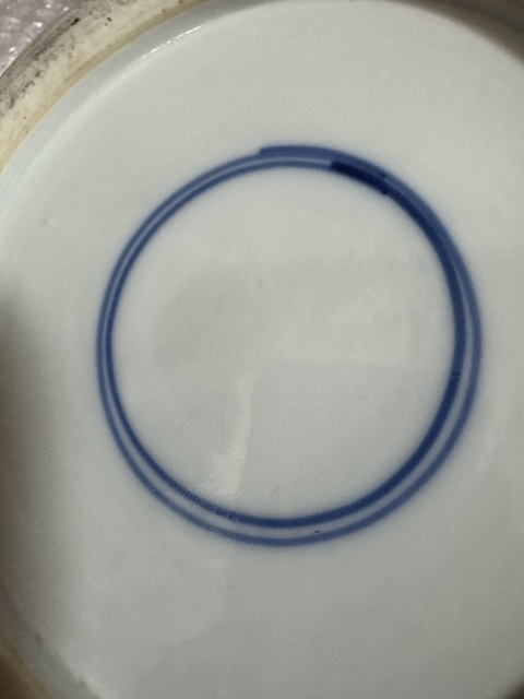 古玩陶瓷青花山水人物紋箭筒真品鑒賞圖