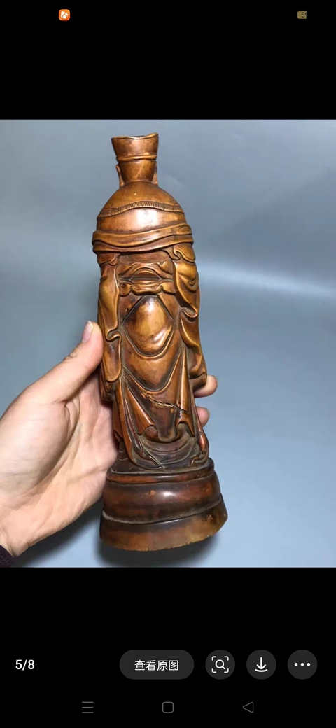 古玩雜項木雕人物造像真品鑒賞圖