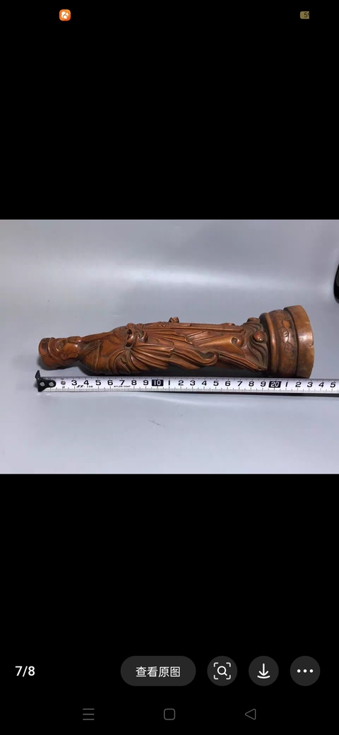 古玩雜項木雕人物造像真品鑒賞圖