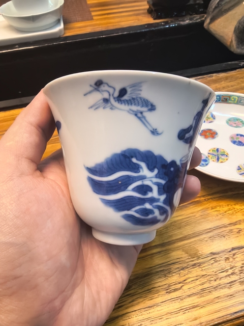 古玩陶瓷青花杯真品鑒賞圖