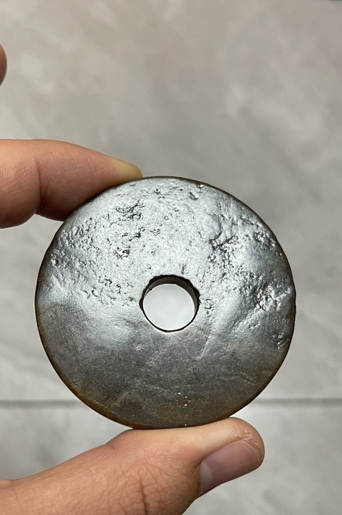 古玩玉器仿古做舊玉璧型件真品鑒賞圖