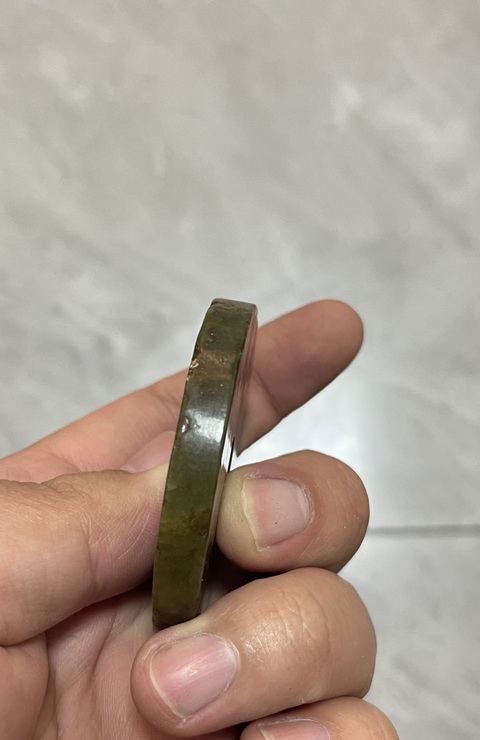 古玩玉器仿古做舊玉璧型件真品鑒賞圖