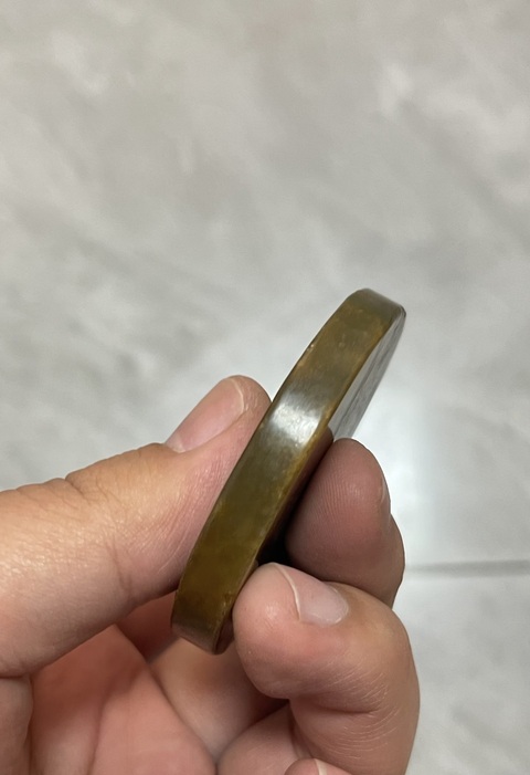 古玩玉器仿古做舊玉璧型件真品鑒賞圖