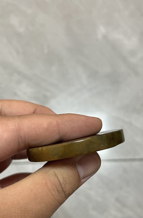 古玩玉器仿古做舊玉璧型件真品鑒賞圖