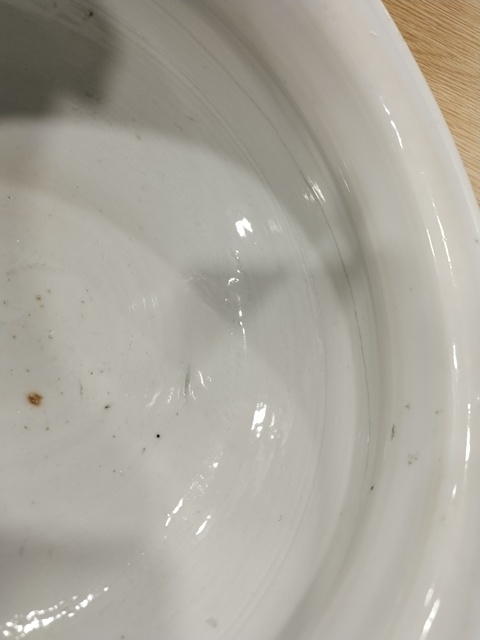 古玩陶瓷博古圖青花三足香爐真品鑒賞圖