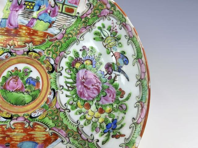 古玩陶瓷晚清·廣彩花鳥故事盤拍賣，當(dāng)前價格0元