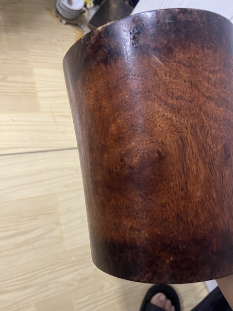 古玩雜項木制筆筒真品鑒賞圖