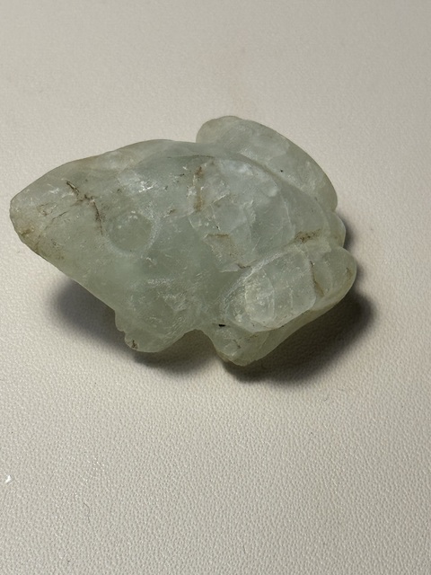 古玩玉器螢石蛙真品鑒賞圖
