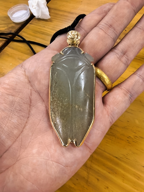 古玩玉器和田玉雕“八刀蟬”真品鑒賞圖