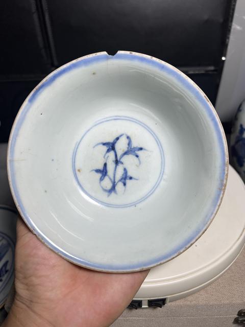 古玩陶瓷明成化 秋葵碗真品鑒賞圖